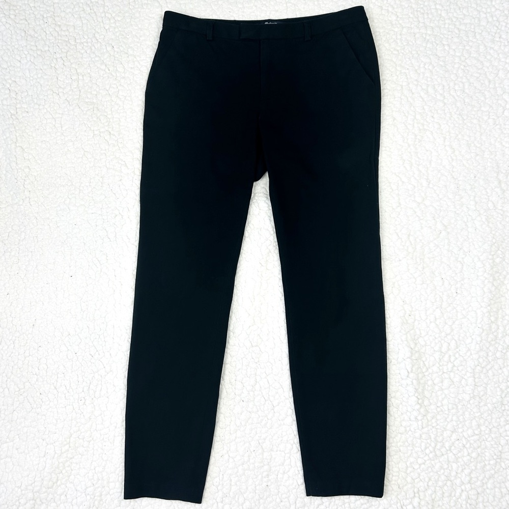 Madewell Black Dress Pants Women's Size 6 Cotton Blend Mid Rise Trouser Stretch